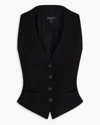 Rag & Bone Priya crepe vest - Black Black