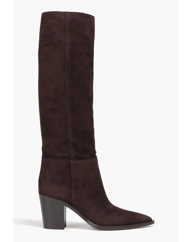 Gianvito Rossi Suede knee boots - Brown Brown