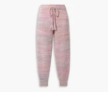 Olvera striped knitted track pants - Pink