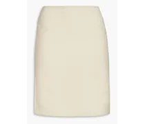 La Jupe Pina stretch-wool mini skirt - White