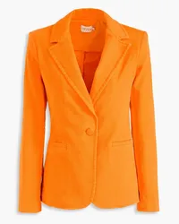 Alice + Olivia Alice Olivia - Macy cotton-blend twill blazer - Orange Orange