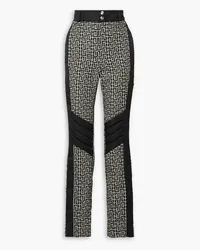 Balmain Rossignol quilted printed ski pants - Black Black