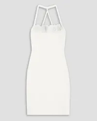 Jacquemus Croissant ruffled taffeta and stretch-knit mini dress - White White