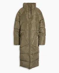 Ganni Quilted shell coat - Green Green