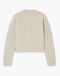 Lauren Manoogian Plush ribbed wool-blend sweater - Neutral Neutral