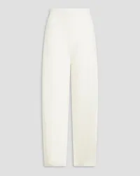 Theory Wool and cashmere-blend wide-leg pants - White White