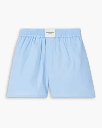 Alexander Wang Cotton-poplin shorts - Blue Blue