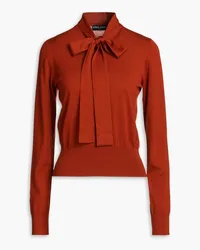 Dolce & Gabbana Pussy-bow wool sweater - Red Red