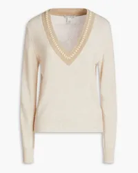 Autumn Cashmere Embroidered cashmere sweater - Neutral Neutral