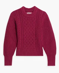 Chinti & Parker Aran cable-knit wool sweater - Purple Purple