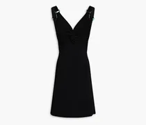 Louisona ring-embellished cutout stretch-knit mini dress - Black