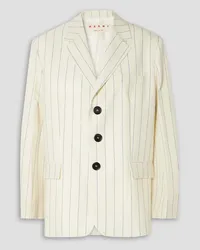 Marni Pinstriped wool blazer - White White