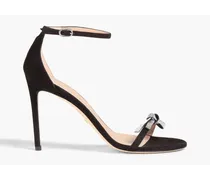 Embellished suede sandals - Black