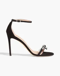 Stuart Weitzman Embellished suede sandals - Black Black