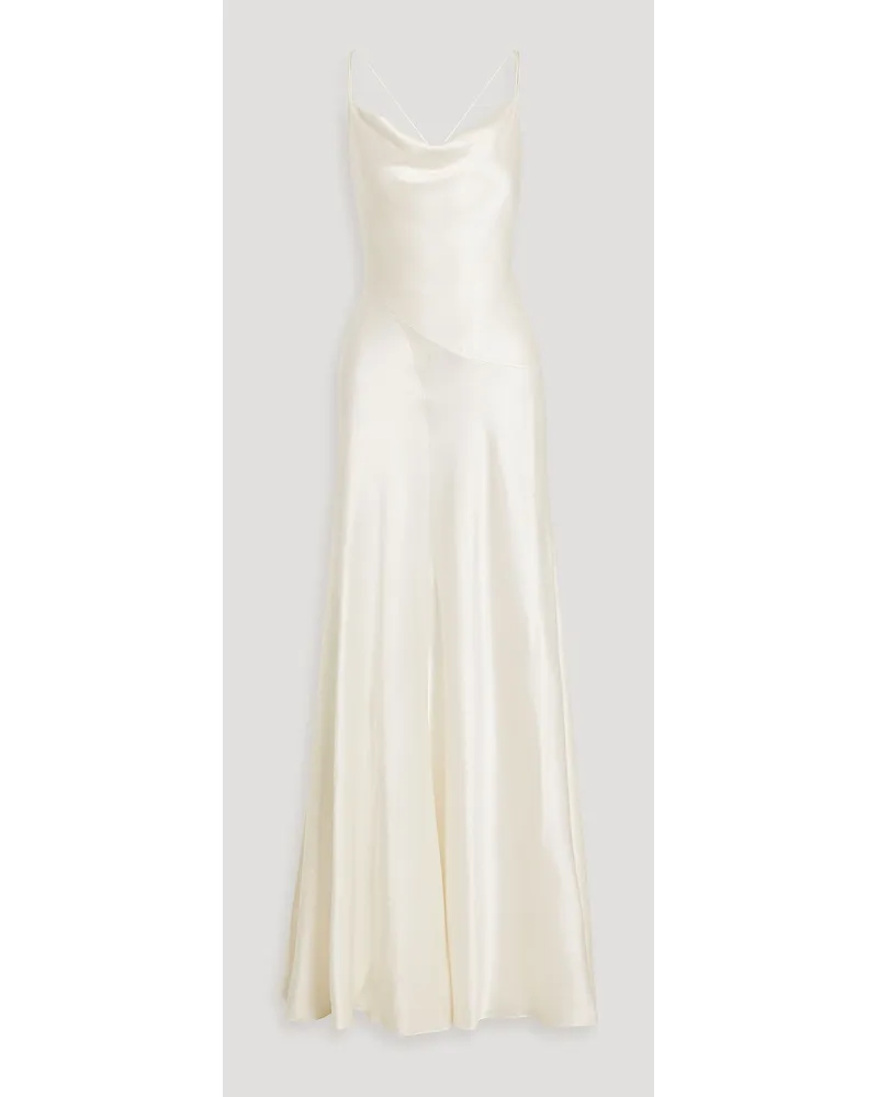 Roksanda Ilincic Draped silk-satin bridal gown - White White