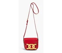 Leather shoulder bag - Red