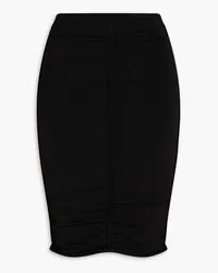 Alexander Wang Ruched stretch-jersey mini skirt - Black Black