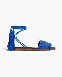 RED Valentino Faux raffia sandals - Blue Blue