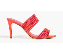 Emmy woven leather mules - Red