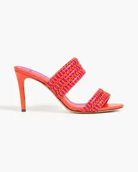 Alexandre Birman Emmy woven leather mules - Red Red