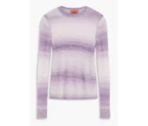Dégradé knitted sweater - Purple