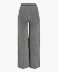 Joseph Striped merino wool-blend wide-leg pants - Gray Gray