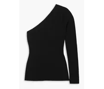 One-sleeve knitted sweater - Black