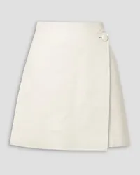 By Malene Birger Esmaa asymmetric leather mini wrap skirt - White White