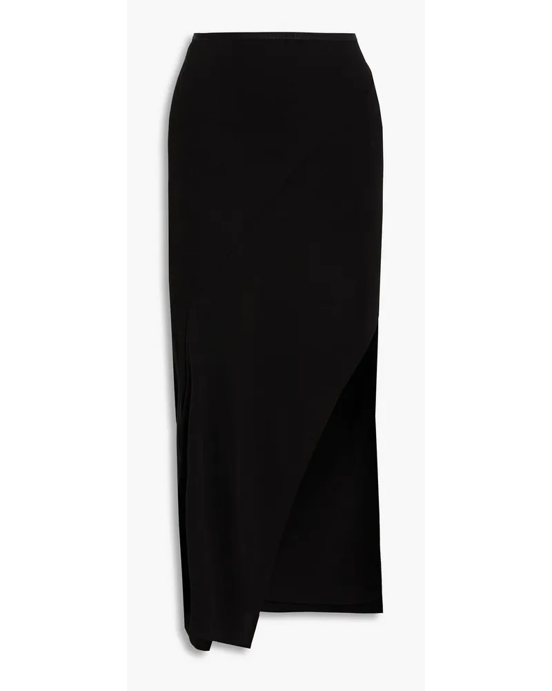 Helmut Lang Jersey midi skirt - Black Black