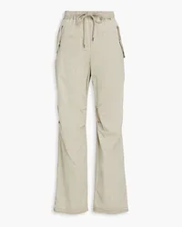 James Perse Stretch-cotton poplin wide-leg pants - Neutral Neutral