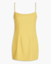 Zeynep Arcay Wool-twill mini dress - Yellow Yellow