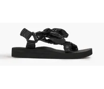 Trekky faux leather sandals - Black