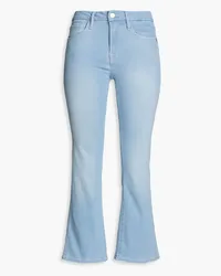 Frame Denim Le Cropped Mini Boot mid-rise bootcut jeans - Blue Blue