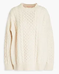 &Daughter Ina cable-knit wool sweater - White White