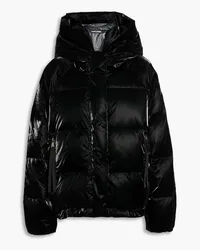 Holden Quilted coated hooded down jacket - Black Black