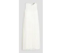 Fringed bandage mini dress - White