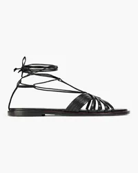 Zimmermann Lace-up leather sandals - Black Black