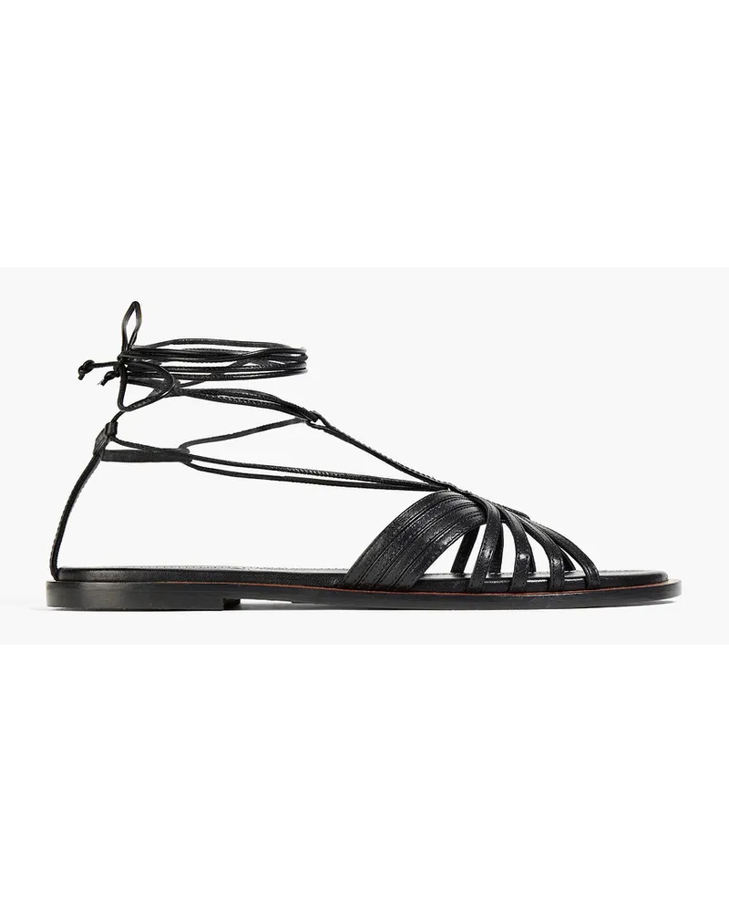 Zimmermann Lace-up leather sandals - Black Black