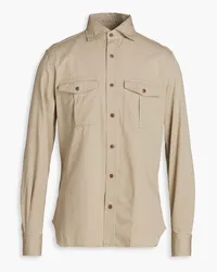 Slowear Glanshirt cotton-gabardine shirt - Neutral Neutral