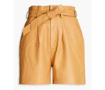 Velda leather shorts - Brown