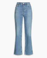 RE/DONE 90s faded high-rise straight-leg jeans - Blue Blue