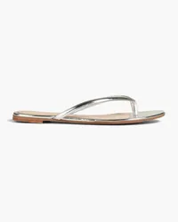 Gianvito Rossi Calypso mirrored-leather sandals - Metallic Metallic