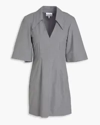 Ganni Stretch-crepe mini dress - Gray Gray