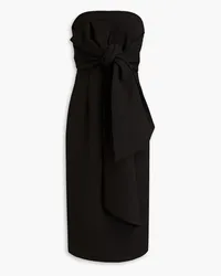 Rebecca Vallance Andie strapless bow-embellished cloqué midi dress - Black Black