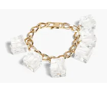 Gold-tone resin bracelet - Metallic