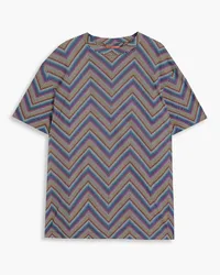 Missoni Printed cotton-jersey T-shirt - Purple Purple