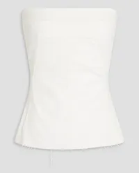 Rick Owens Cotton-blend bustier top - White White