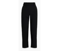 Balmain Wool-crepe straight-leg pants - Black Black