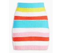 The Rosie striped crochet-knit mini skirt - Multicolor