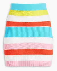 Solid and Striped The Rosie striped crochet-knit mini skirt - Multicolor Multicolor